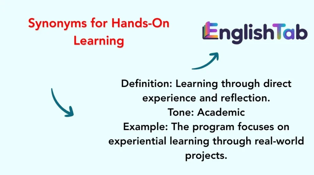 Synonyms for Hands-On Learning