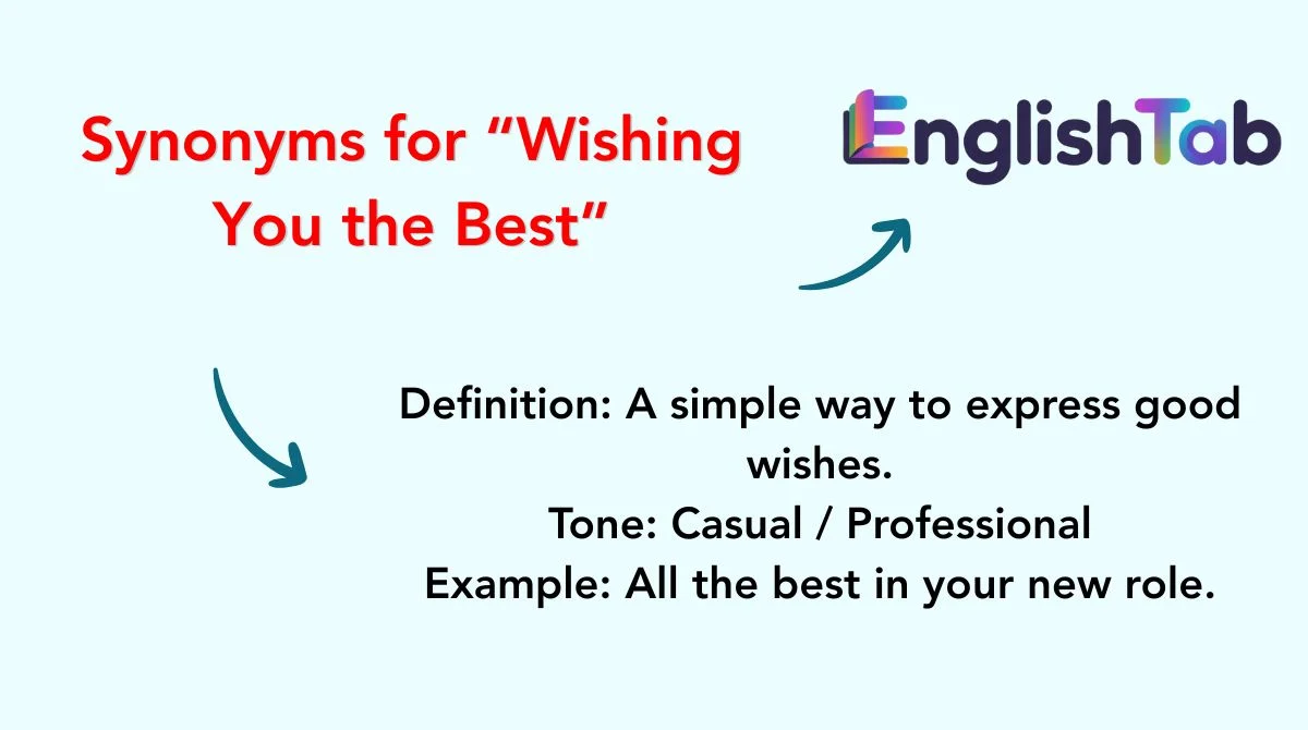 Synonyms for “Wishing You the Best”