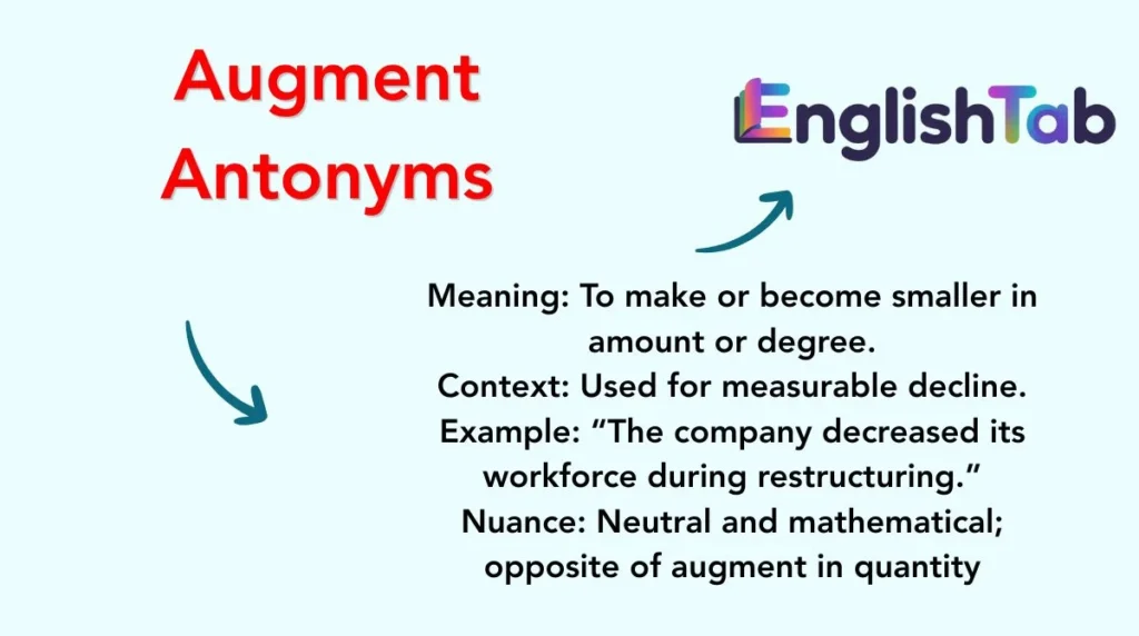 Augment Antonyms