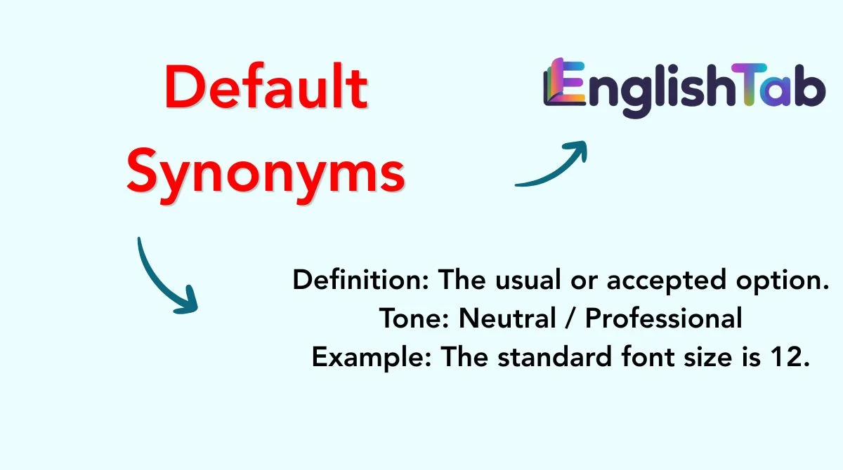 Default SynonymsDefault Synonyms