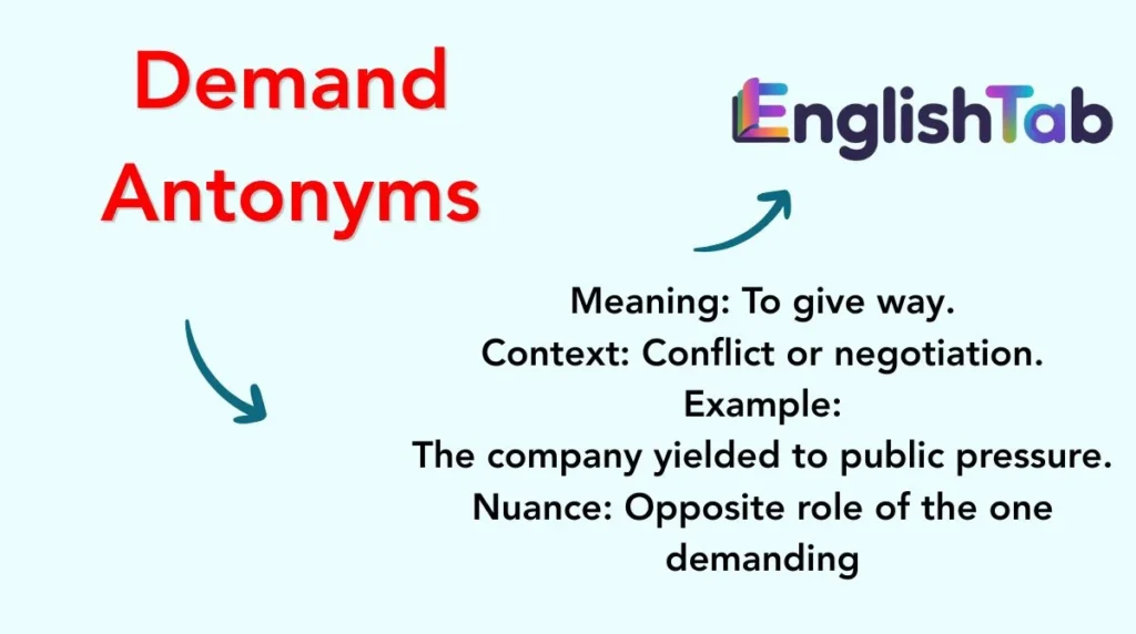 Demand Antonyms