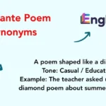 Diamante Poem Synonyms