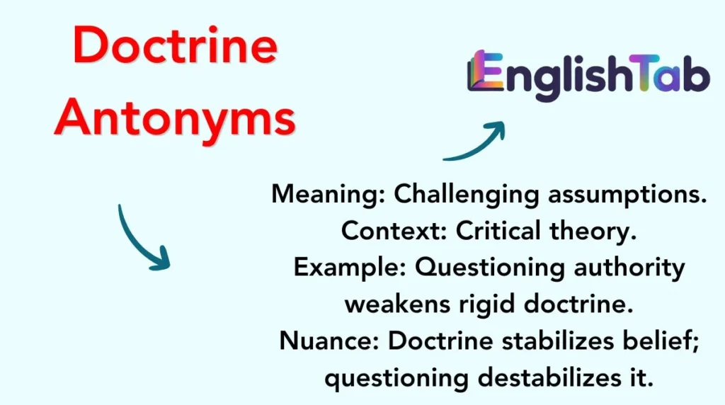 Doctrine Antonyms