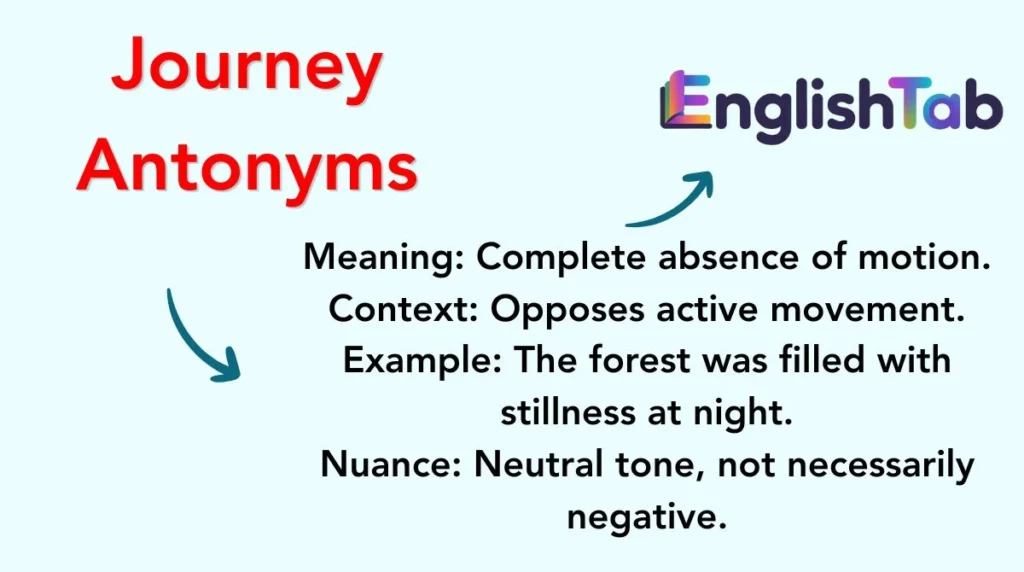 Journey Antonyms