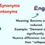 List of Synonyms and Antonyms