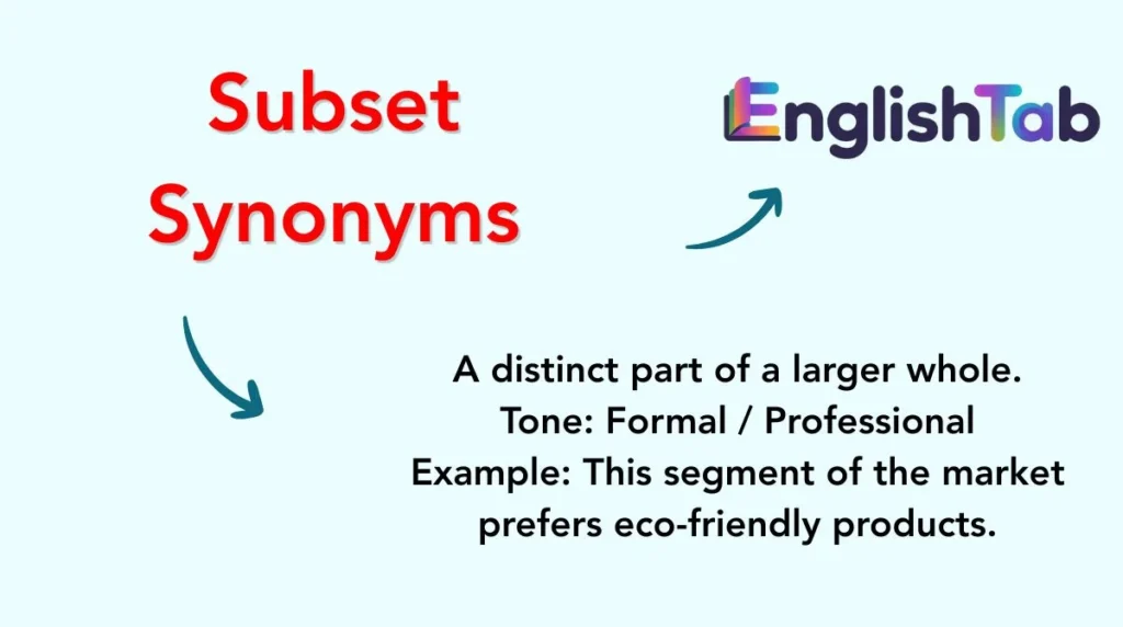 Subset Synonyms