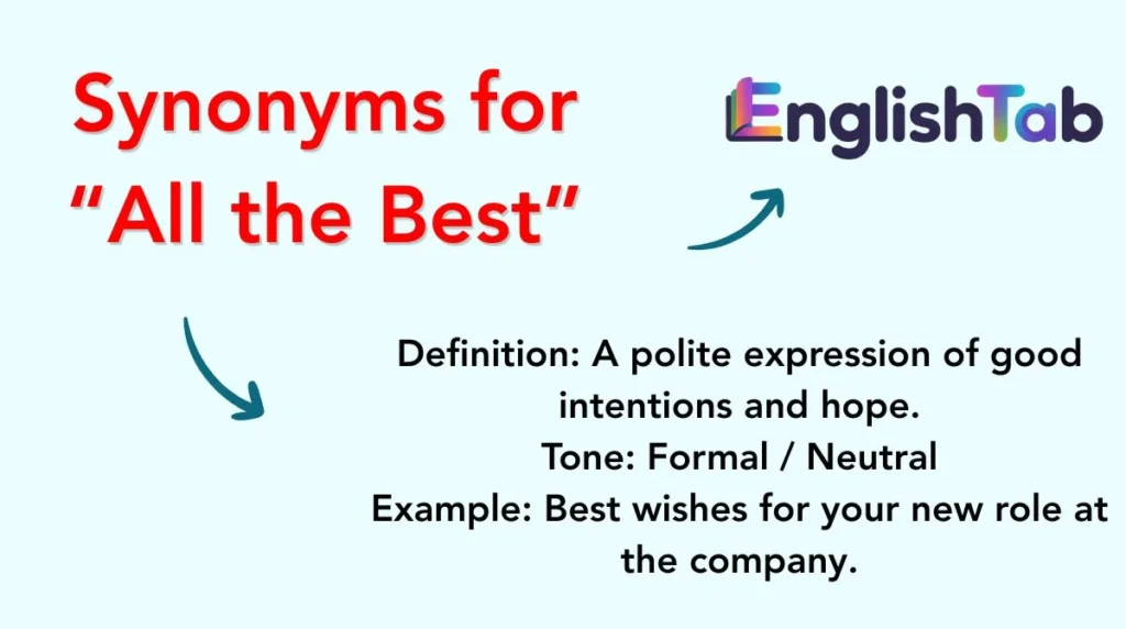 Synonyms for “All the Best”
