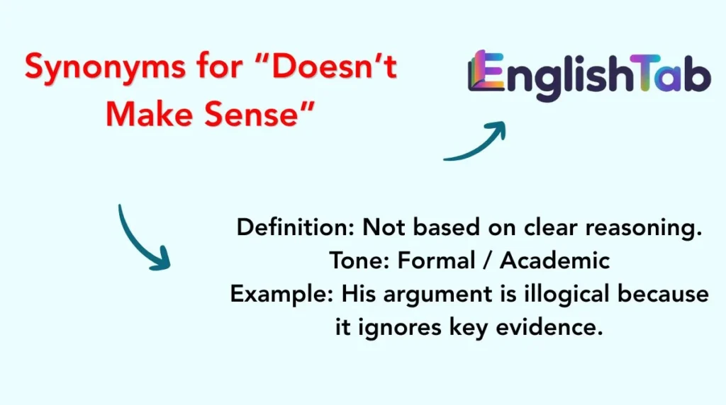 Synonyms for “Doesn’t Make Sense”