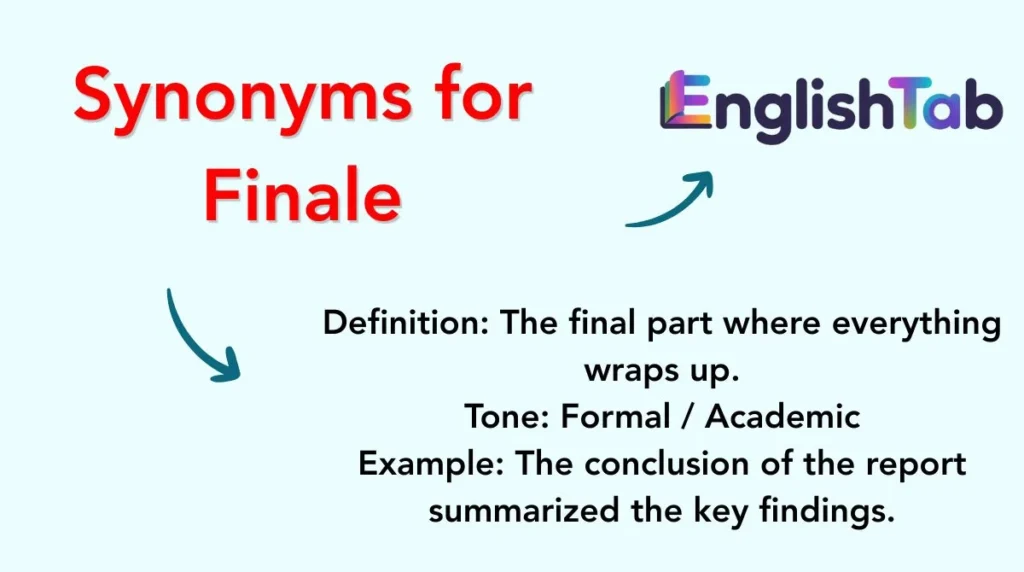Synonyms for Finale