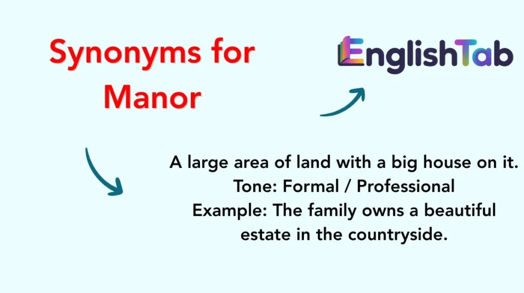 Synonyms for Manor
