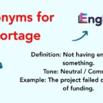 Synonyms for Shortage