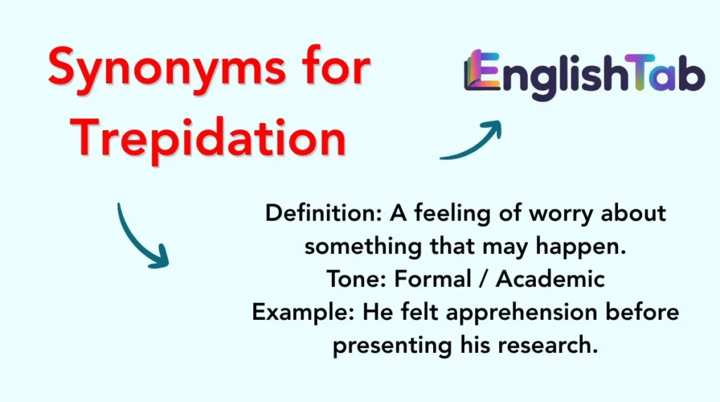 Synonyms for Trepidation