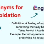 Synonyms for Trepidation