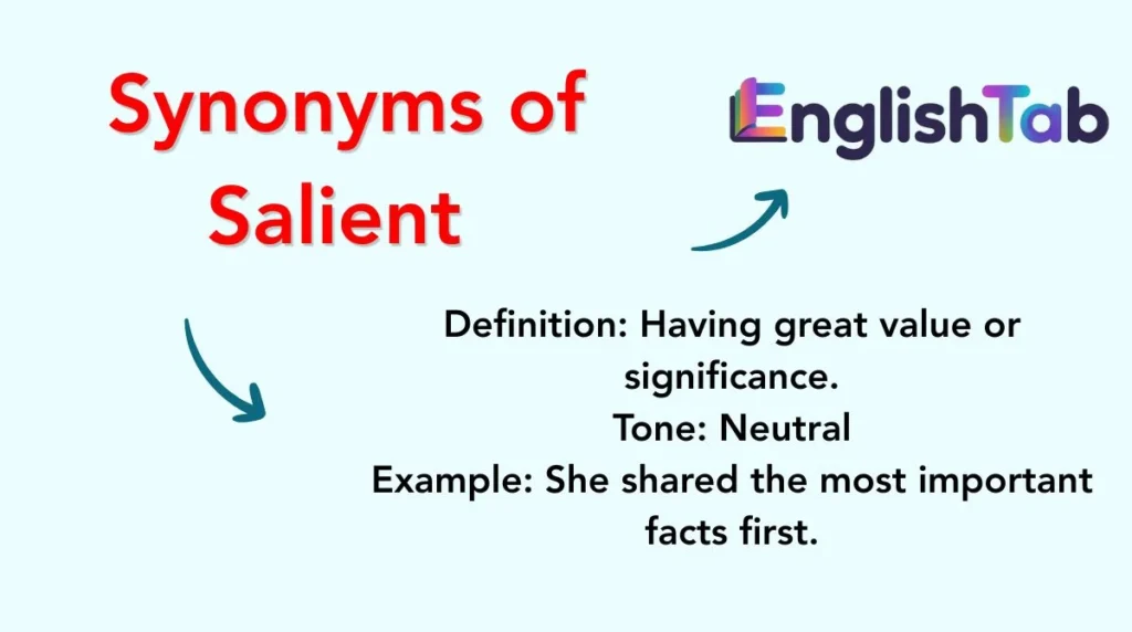 Synonyms of Salient
